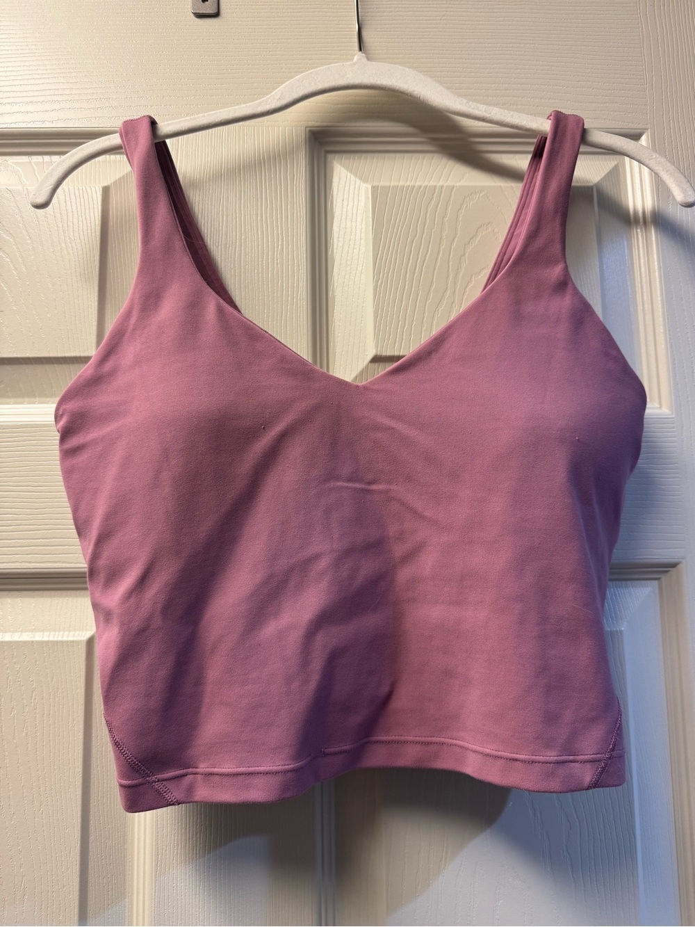 lululemon athletica Mauve/Pink Tank Cropped Sports Top
